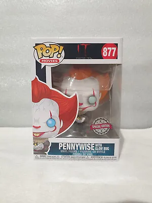 Buy Pennywise 877 Funko Pop IT With Glow Bug Movies Horror Figure Clown Toy Vinyl • 12.99£