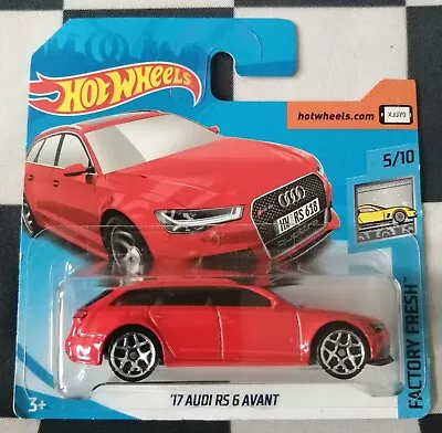 Buy 2018 Hot Wheels 17 Audi RS 6 Avant Factory Fresh Short Card 271/365 #5/10 • 7.99£