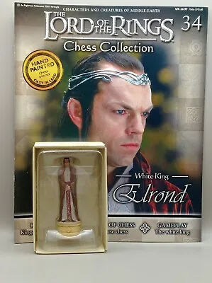 Buy Eaglemoss Lord Of The Rings Chess Collection Elrond Issue 34 With Magazine • 10£