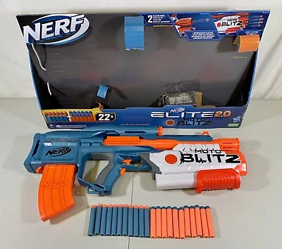 Buy Nerf Elite 2.0 MotoBlitz Motorised Soft Dart Gun Shooter Blaster Battery Powered • 19.99£