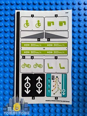 Buy Lego Trains RC STICKER SHEET ONLY For Lego Set 60337 Express Passenger Train NEW • 6.99£