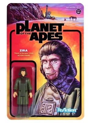 Buy Super7 Reaction Planet Of The Apes Dr. Zira 3.75  Action Figure • 14.99£