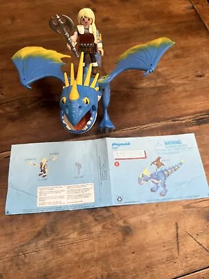 Buy Playmobil How To Train Your Dragon Stormfly Dragon With Astrid Figure • 7£