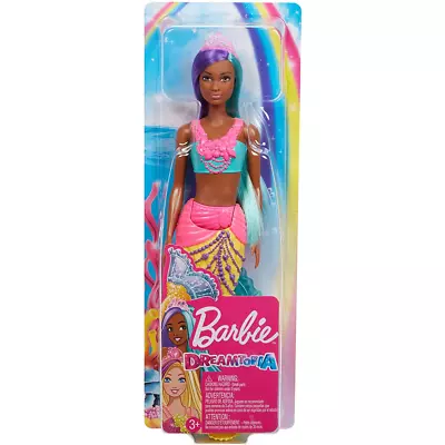 Buy Barbie Dreamtopia Mermaid Doll Yellow Light Blue Tail Mattel Toy (Box Damaged) • 10.99£