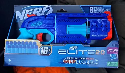 Buy NERF Trailblazer Elite 2.0 Wild Edition Dart Blaster Revolver New Bnib Rare  • 17.99£