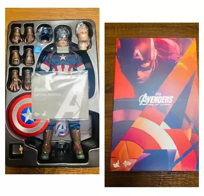 Buy Hot Toys Masterpiece Avengers Age Of Ultron Captain America 1/6 Figure • 216.77£