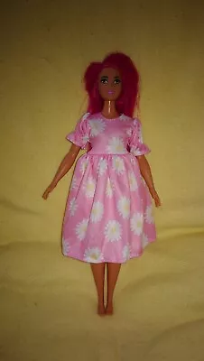 Buy Barbie & Curvy Fashion Dolls Dress Fashionistas Summer Flowers Flowers Clothing K17 • 4.26£