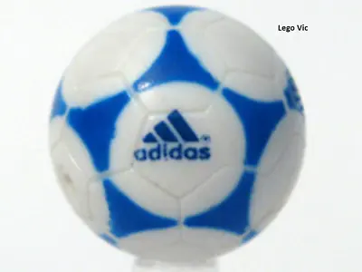Buy LEGO X45pb01 Ball Sports Soccer With Adidas Blue Football 3409 MOC A6 • 13.38£