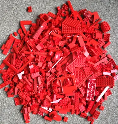Buy 500g 1/2KG Red Lego Genuine Assorted Bricks/Tiles, Parts Joblot MOC • 7.99£