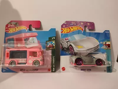 Buy Hot Wheels BARBIE DREAM CAMPER And BARBIE EXTRA On Short Card MOC • 9.49£