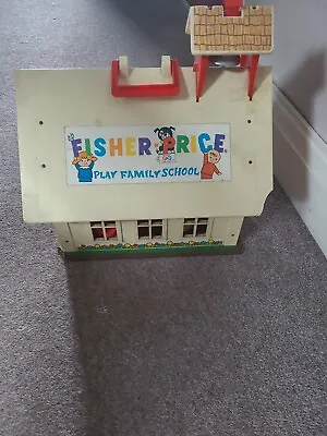 Buy Vintage Fisher Price Little People Family School House Play Set 1971 • 8.95£