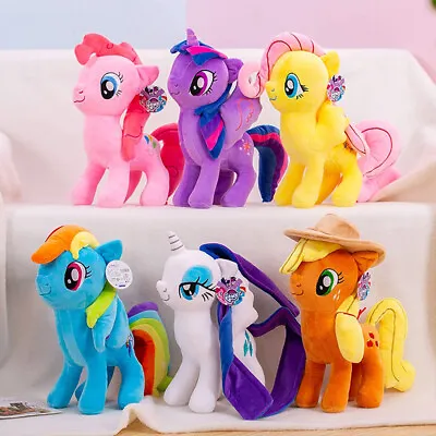 Buy MLP My Little Pony Plush Toys Rainbow Dash Pinkie Pie Twilight Sparkle 12 INCH • 12.99£