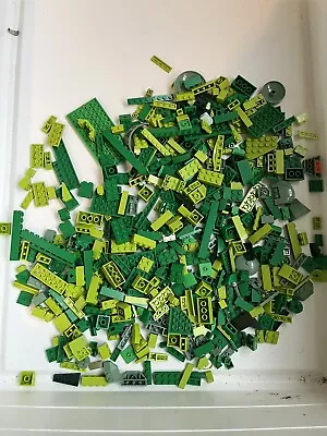 Buy 500g 1/2KG Light & Dark Green Lego Bricks/Tiles • 7.50£