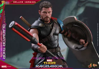 Buy Hot Toys – Mms445 – Thor: Ragnarok – 1/6th Scale Gladiator Thor (Deluxe Version) • 399.99£