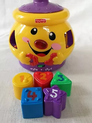 Buy Fisher Price Laugh And Learn Cookie Jar 5 Shapes Numbers Musical Lights • 10.99£