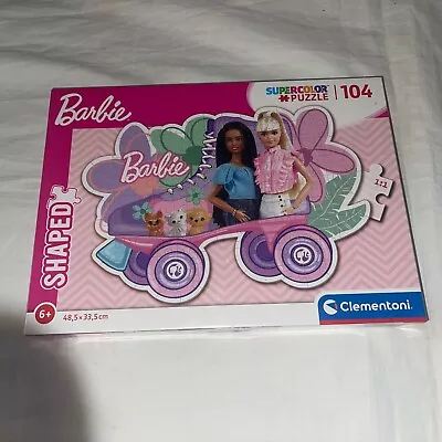 Buy Clementoni Barbie Supercolor Shaped Barbie 104 Pieces Jigsaw Puzzle Age 6+ • 10.99£