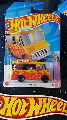Buy Hot Wheels ~ Quick Bite, Yellow & Orange, Long Card. Lots More HW Models Listed! • 2.99£