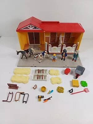 Buy PLAYMOBIL Horse Stable Take Along Carry Case 5348 & FIGURE BUNDLE • 16.80£