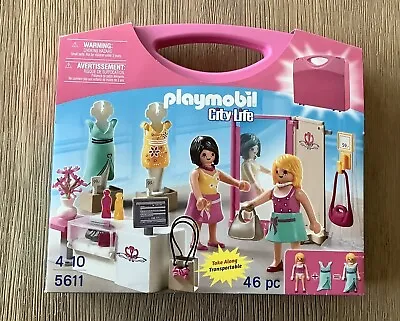 Buy Playmobil 5611 City Life Shopping Centre Clothing Carry Case 100% Complete • 5£
