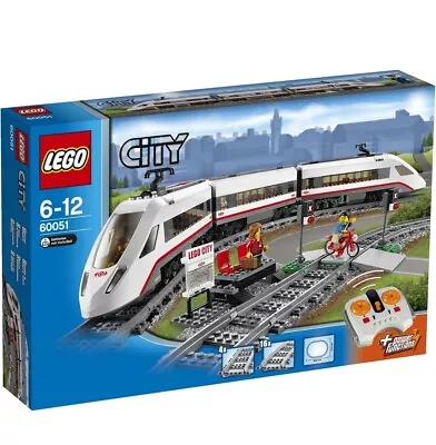 Buy LEGO 60051 City High-speed Passenger Train No Box Complete Retired Working USED • 129.99£