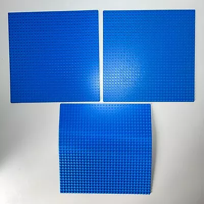 Buy LEGO Baseplate 32 X 32 Blue X 3 Plates Only **NO BRICKS** • 7.99£