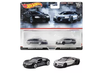 Buy Hot Wheels 2 Pack Bugatti Veyron And '16 Bugatti Chiron Hkf52 • 27.56£