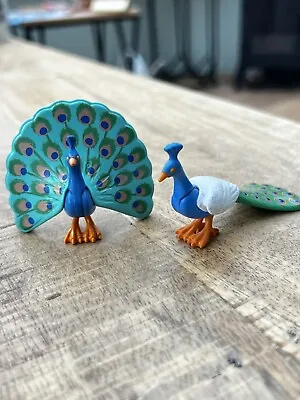 Buy Playmobil Open Closed Tail Peacocks Bird ( Zoo Princess, Mansion, Castle) • 9£