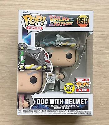 Buy Funko Pop Back To The Future Doc With Helmet GITD #959 + Free Protector • 29.99£
