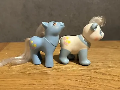 Buy G1 My Little Pony Pretty Pals Baby Stripes And Nectar  Vintage 1980s • 50£