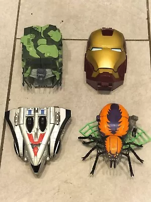 Buy 4 X Micro Playsets - Iron Man - Mega Force - Power Rangers - Transformers - Used • 20£