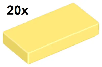 Buy LEGO Creator Expert - 20 Tiles With 1x2 STUDS In Light Yellow - 3069b 4644232 • 4.28£