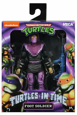 Buy Foot Soldier Teenage Mutant Ninja Turtles In Time TMNT 18cm Action Figure NECA • 38.66£