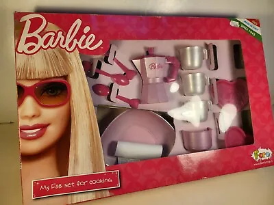 Buy 1990's VINTAGE BARBIE COFEE SET COMPLETE WITH SEVIETTE Mint In Never Opened Box • 83.15£