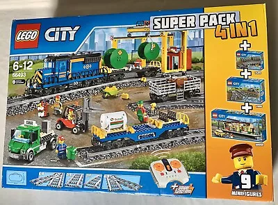 Buy LEGO City 66493 Superpack 4in1 (60050, 60052, 7499, 7895) Brand New Retired Set • 349.99£