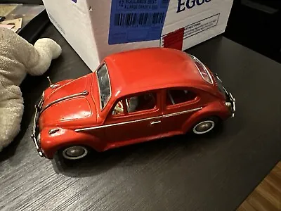 Buy Vintage 1960s RED 10” Bandai Bump & Go Volkswagen Sedan Beetle VW Tin Bug  • 474.73£