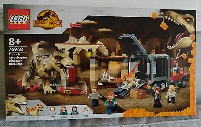 Buy NEW Lego Jurassic World 76948 T.REX  ATROCIRAPTOR BREAKOUT Mini Figures  • 64.96£