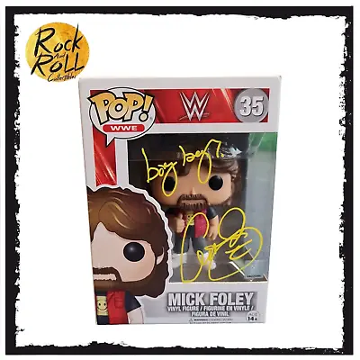 Buy WWE Mick Foley Funko Pop! #35 Signed (No COA) Condition 9/10 • 69.99£