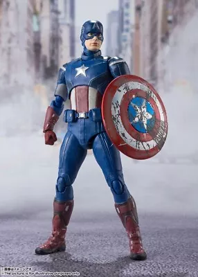 Buy Bandai S.H. Figuarts Avengers Captain America Avengers Assemble Edition • 70.36£