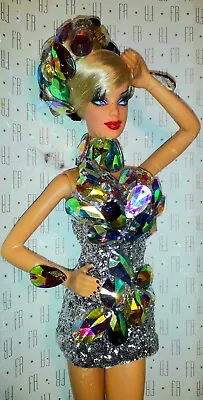 Buy BARBIE THE BLONDE GOLD DIAMOND Top Model Muse Fashion Royalty OOAK   • 213.38£