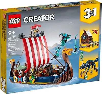 Buy LEGO Creator 3in1 Viking Ship And The Midgard Serpent  (31109) New/Sealed • 99.99£