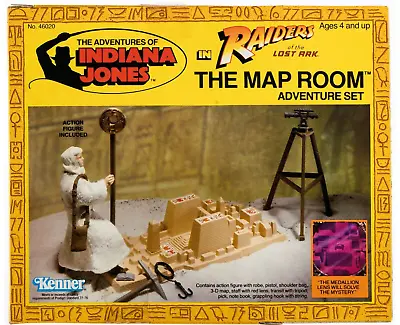 Buy Adventures Indiana Jones Raiders Of The Lost Ark Map Room Adventure Set Kenner • 540.65£