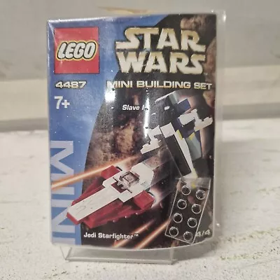Buy Lego Star Wars Mini Building Set Slave 1 & Jedi Starfighter 4487 New - Seal Worn • 19.95£