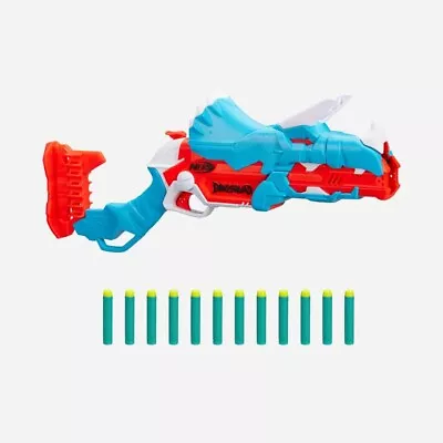 Buy NERF Dinosquad Multicolour Tricera-blast Blaster Toy Brand New • 20£