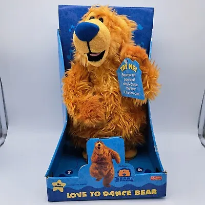 Buy VTG Bear In Big Blue House Love To Dance Bear Fisher-Price Tested In Box Disney • 165.35£