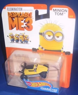 Buy Illumination Despicable Me 3 Collector Hot Wheels Character Cars Minion Tom 4/6 • 11.24£