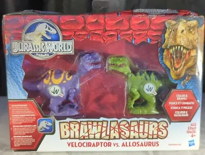 Buy Jurassic World Brawlasaurs Velociraptor Vs Allosaurus Dinosaurs Boxed Hasbro  • 0.99£
