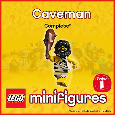Buy GENUINE LEGO Collectable Minifigures Series 1 Caveman Col01-3 8683 CMF Col003 • 6.99£