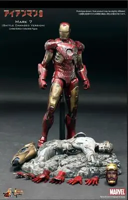 Buy Hot Toys Iron Man Mark 7 Battle Damage VER Avengers Used • 193.77£