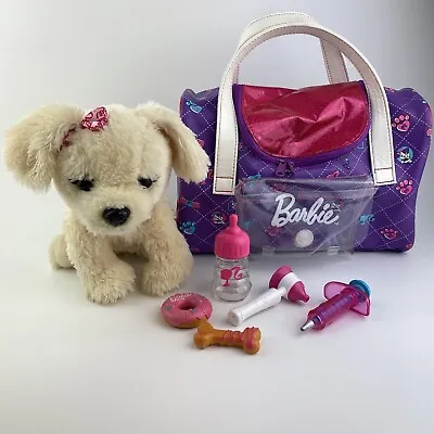 Buy Barbie Hug & Kiss Care Plush Puppy Vet Playset Barking Plush Light Up Collar • 12.99£