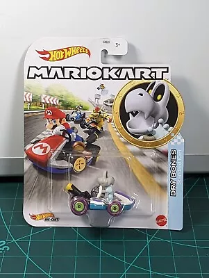 Buy Hot Wheels Mario Kart  Dry Bones Standard Kart 1/64 Diecast • 10.99£